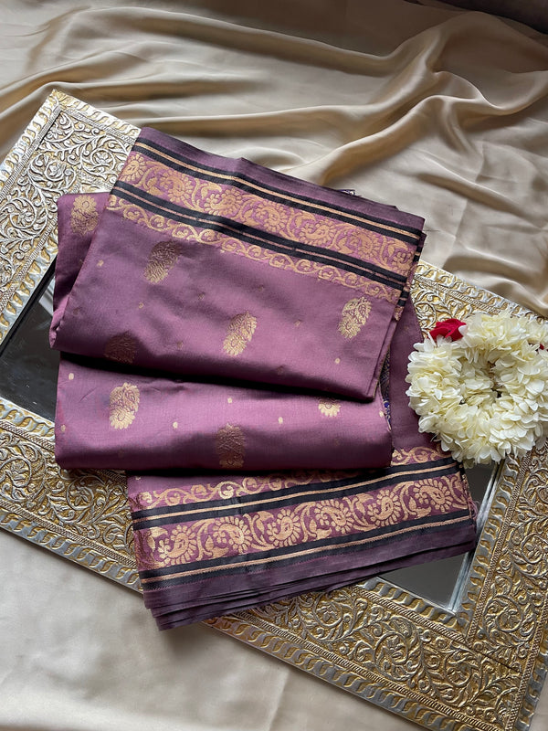 Hayat Banarsi Silk: Lilac Shehtoot