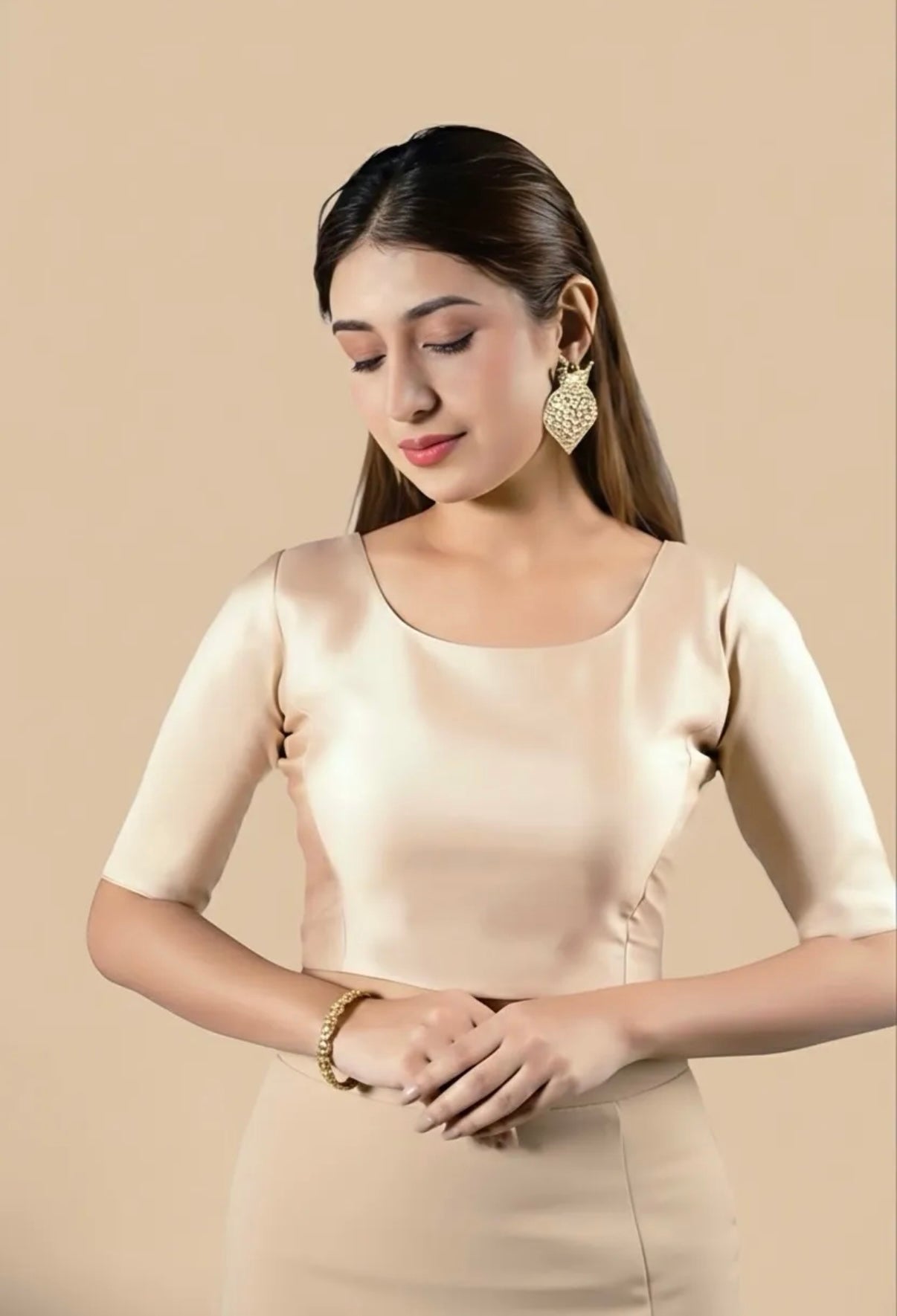 Stretch™️ Blouse - Ivory Gold 2.0