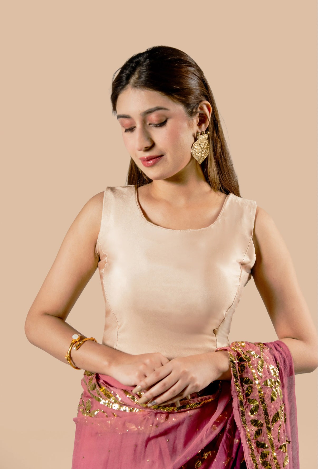 Stretch™️ Blouse - Ivory Gold