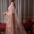 Embellished Dusty Rose Saree