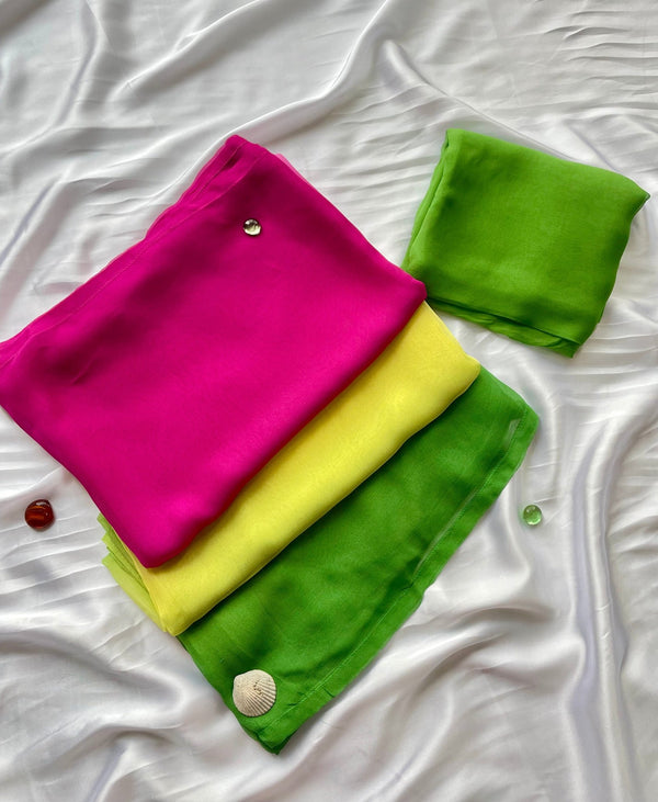 Solid Pure Chiffon: Zinnia