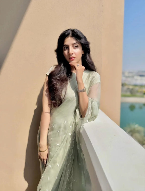 Embroidered Chiffon: Neha