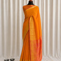 Dholki Cotton Silk: Kesar