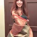 Riwayti Banarsi Silk: Bottle Green