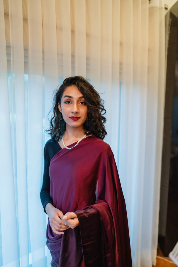 Ombré Silks: Burgundy