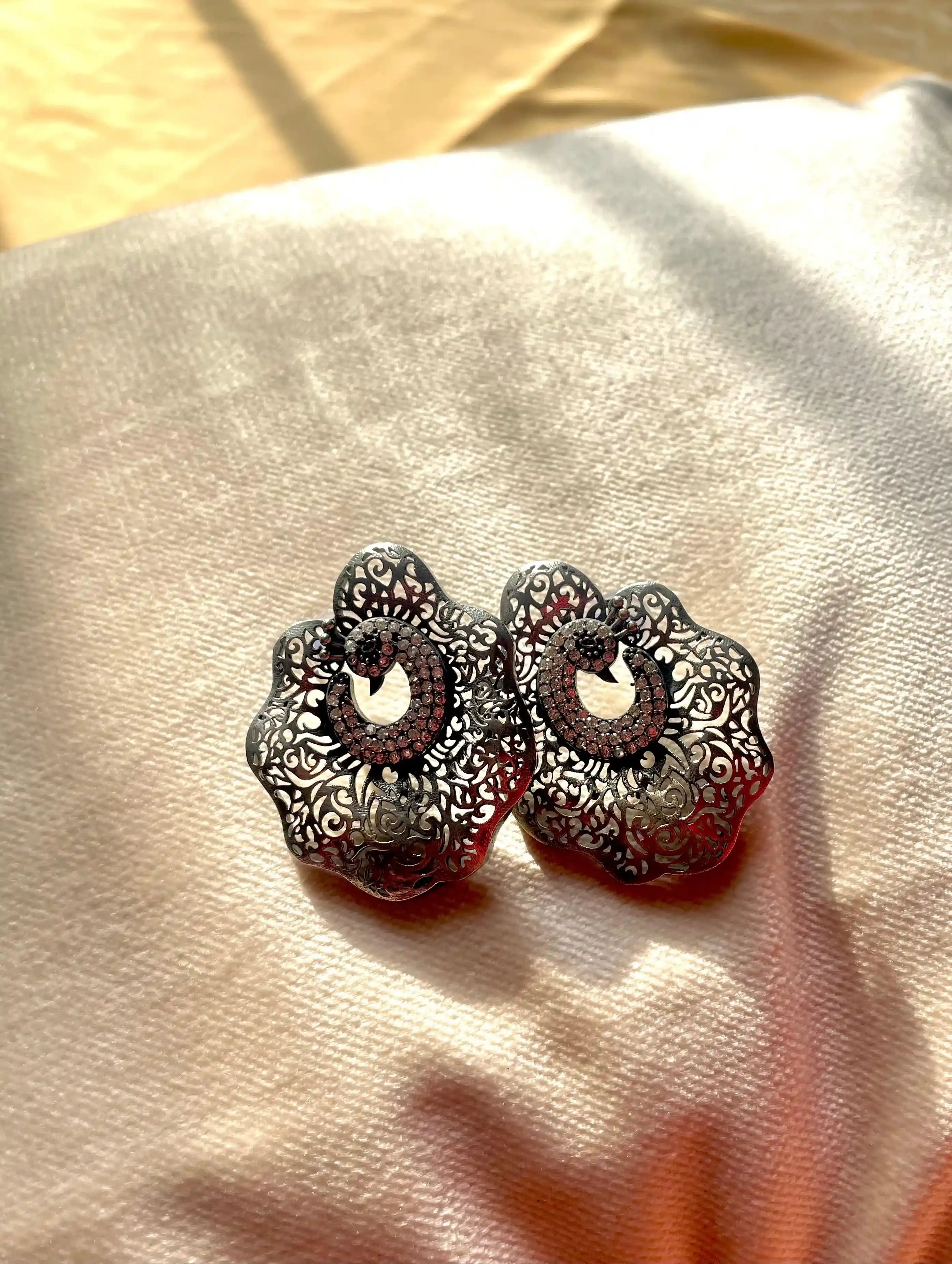 Rajasthani Peacock Studs