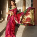 Riwayti Banarsi Silk: Violet Emerald