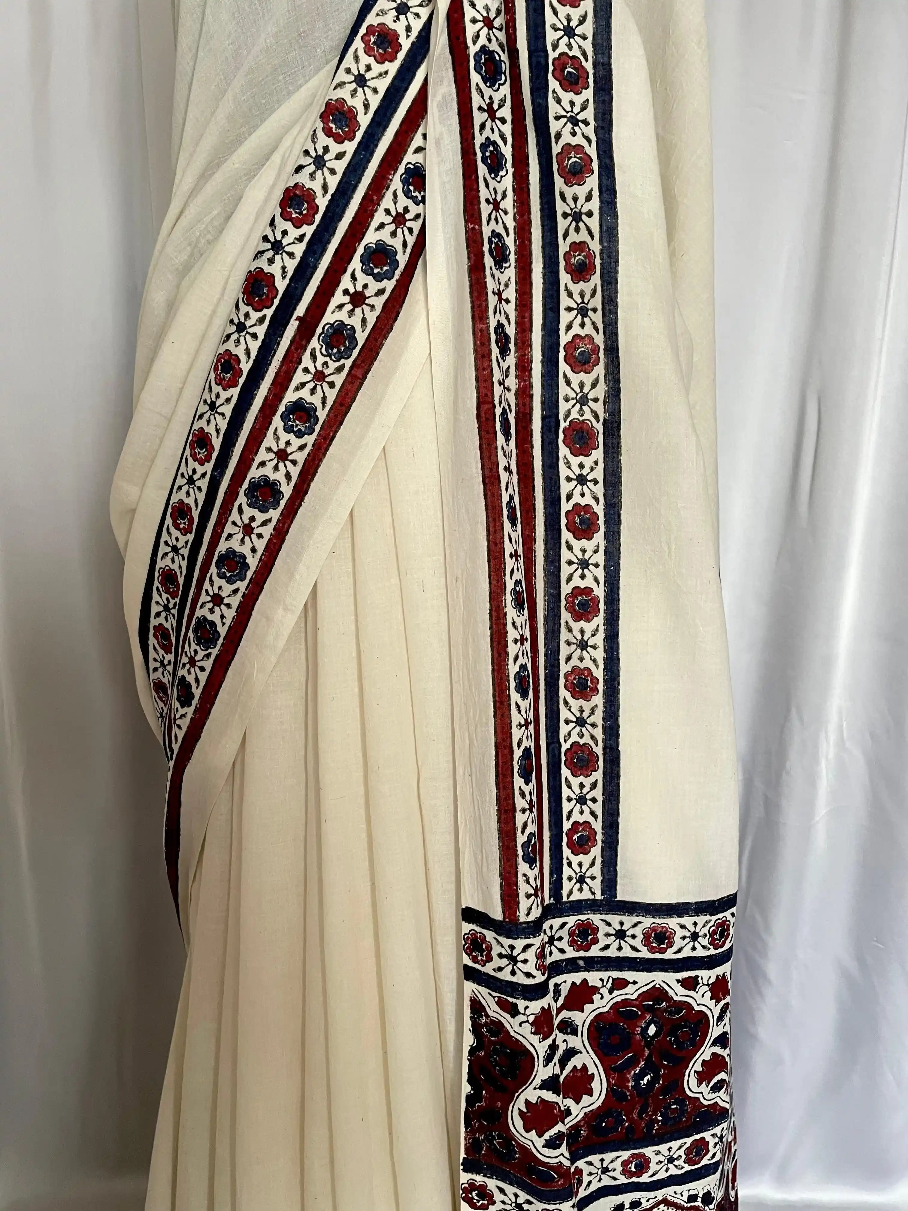 Ajrak Hand-Blocked Cotton: Ruh-e-Safa