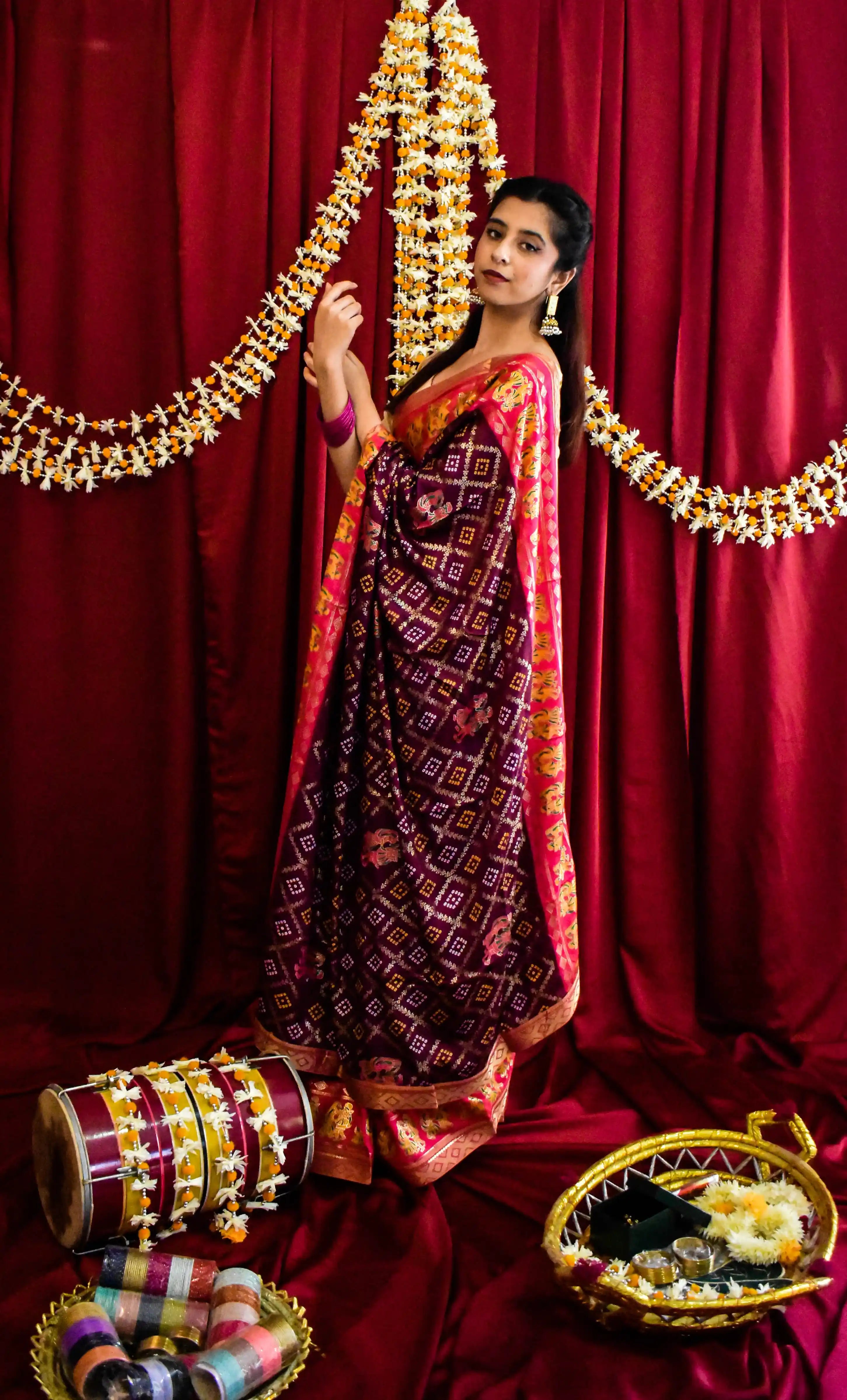 Shehnai Chunri Silks: Sona