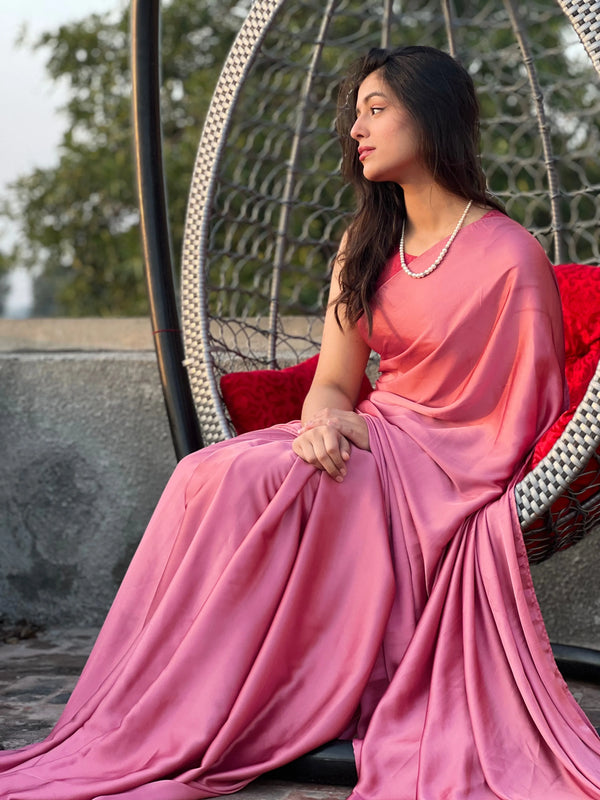 Solid Charmeuse: Baby Pink