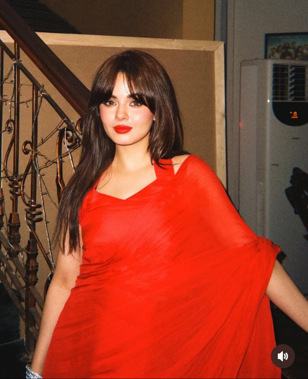 Solid Pure Chiffon: Red Hot