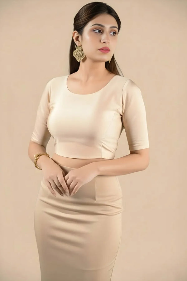 Stretch™️ Blouse - Ivory Gold 2.0