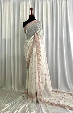 Embroidered Chiffon: Velina