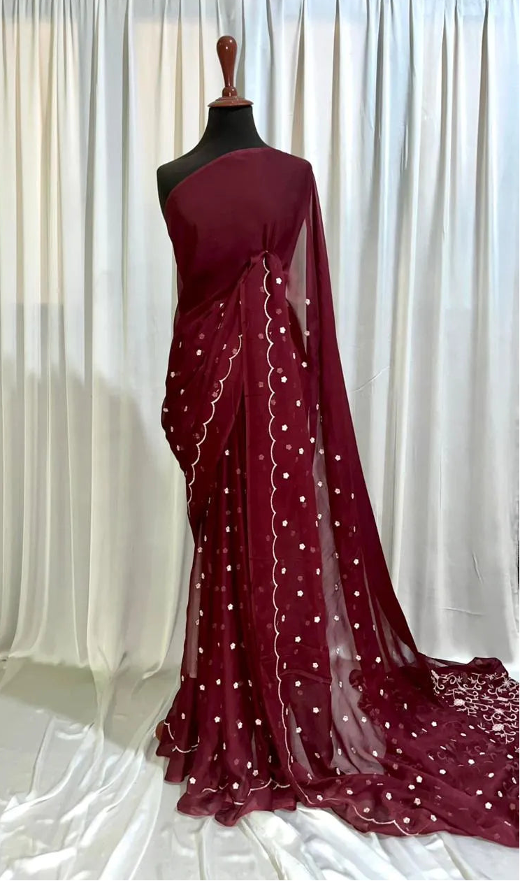 Embroidered Chiffon: Vixen