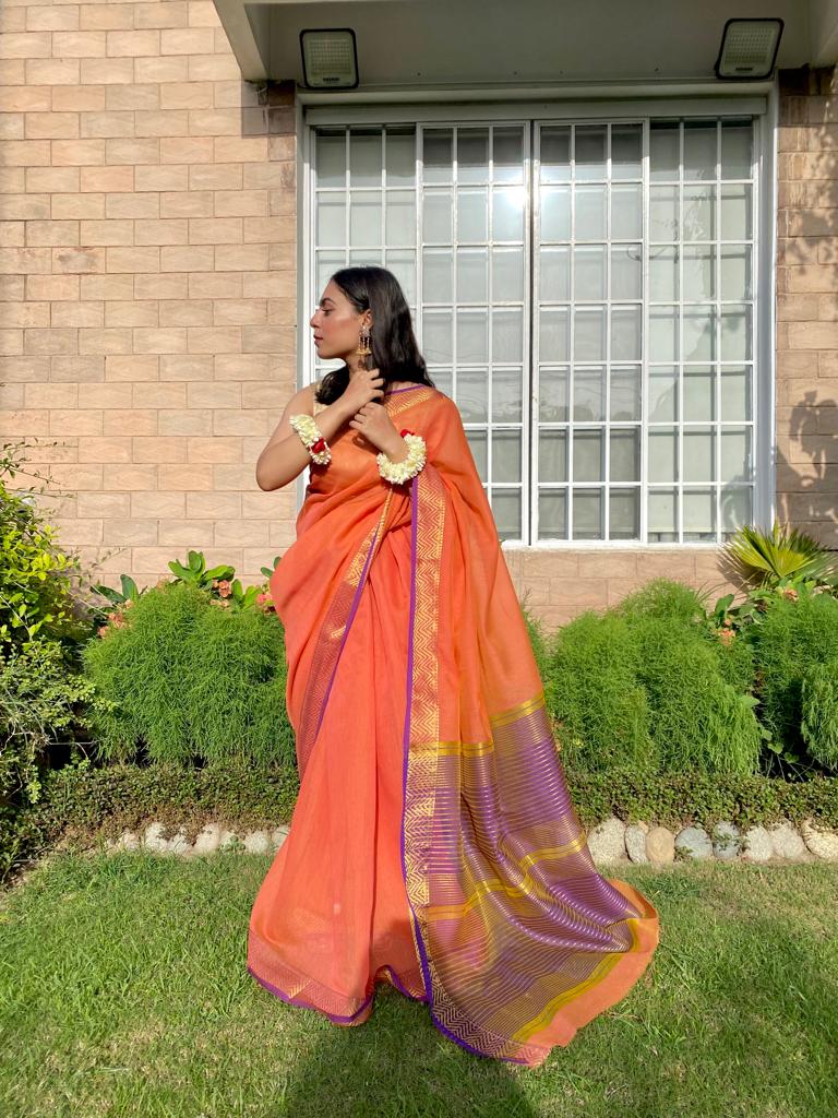 Cotton Silk:  Dhanak دھنک
