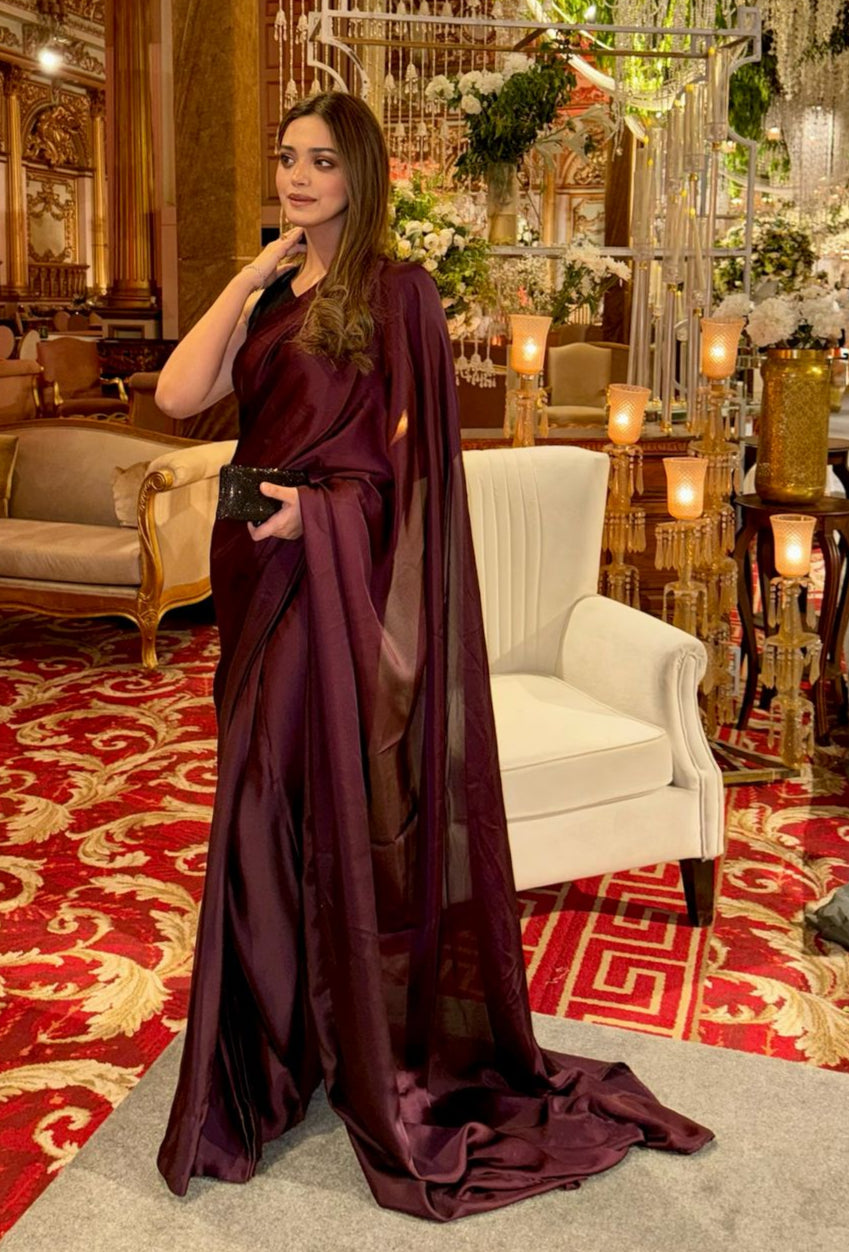Solid Charmeuse: Plum