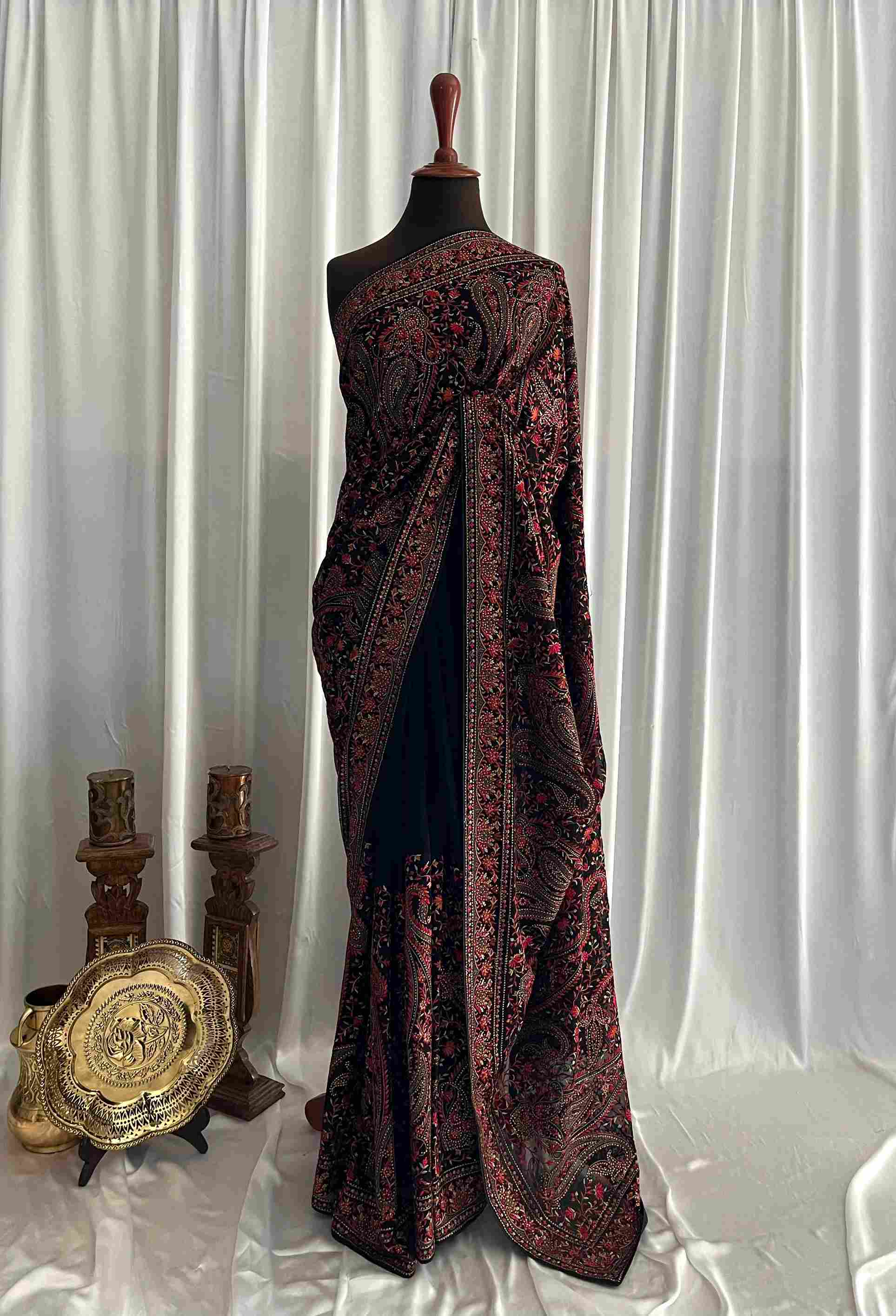 Pashmina Kashmiri Georgette: Zaré