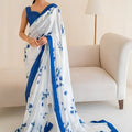 Digital Silk: Azure Bloom