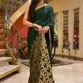 Chiffon Silk Banarsi - Emerald
