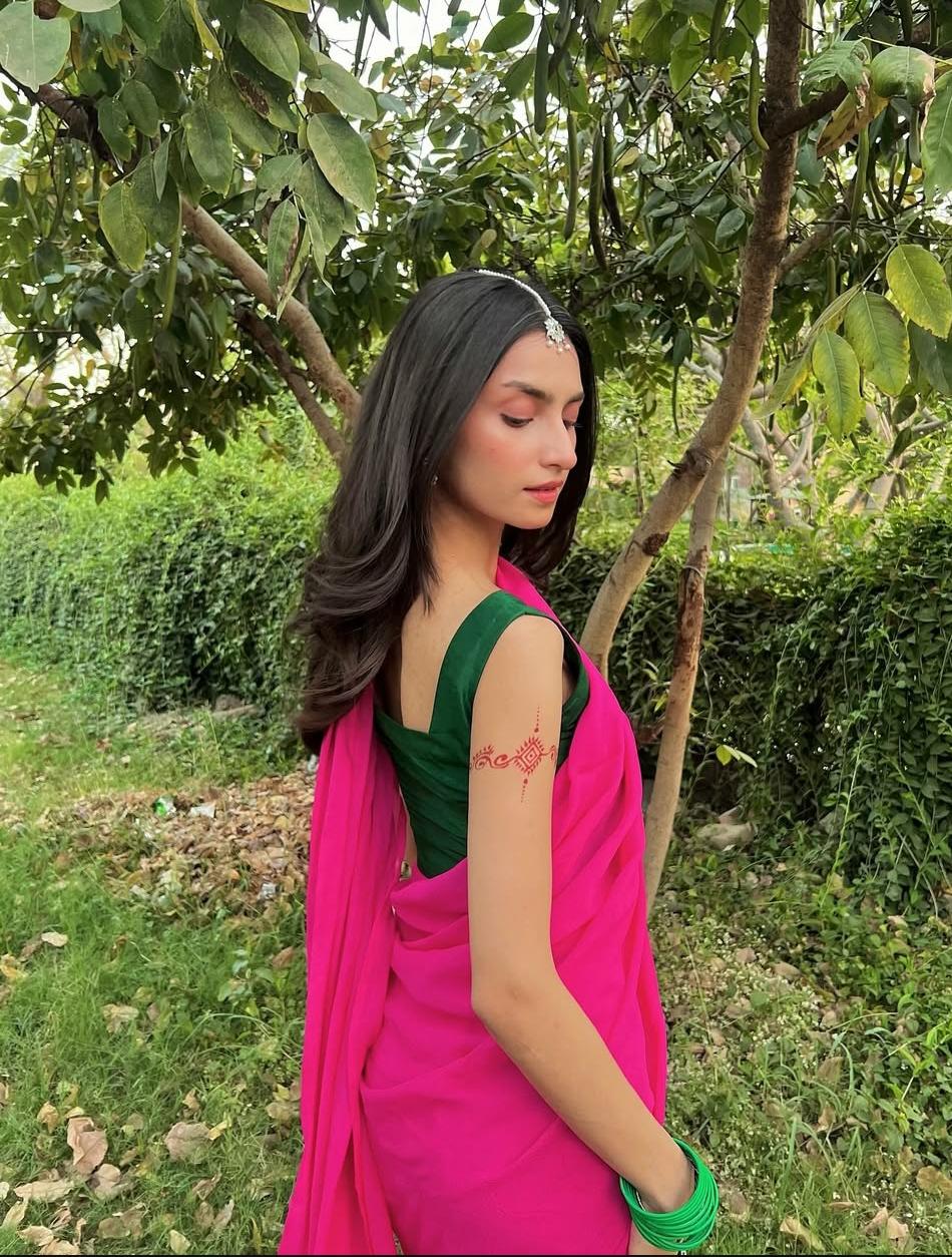 Solid Pure Chiffon: Hot Pink