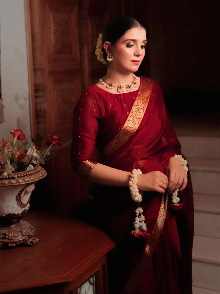 Chiffon Silk Banarsi - Diya
