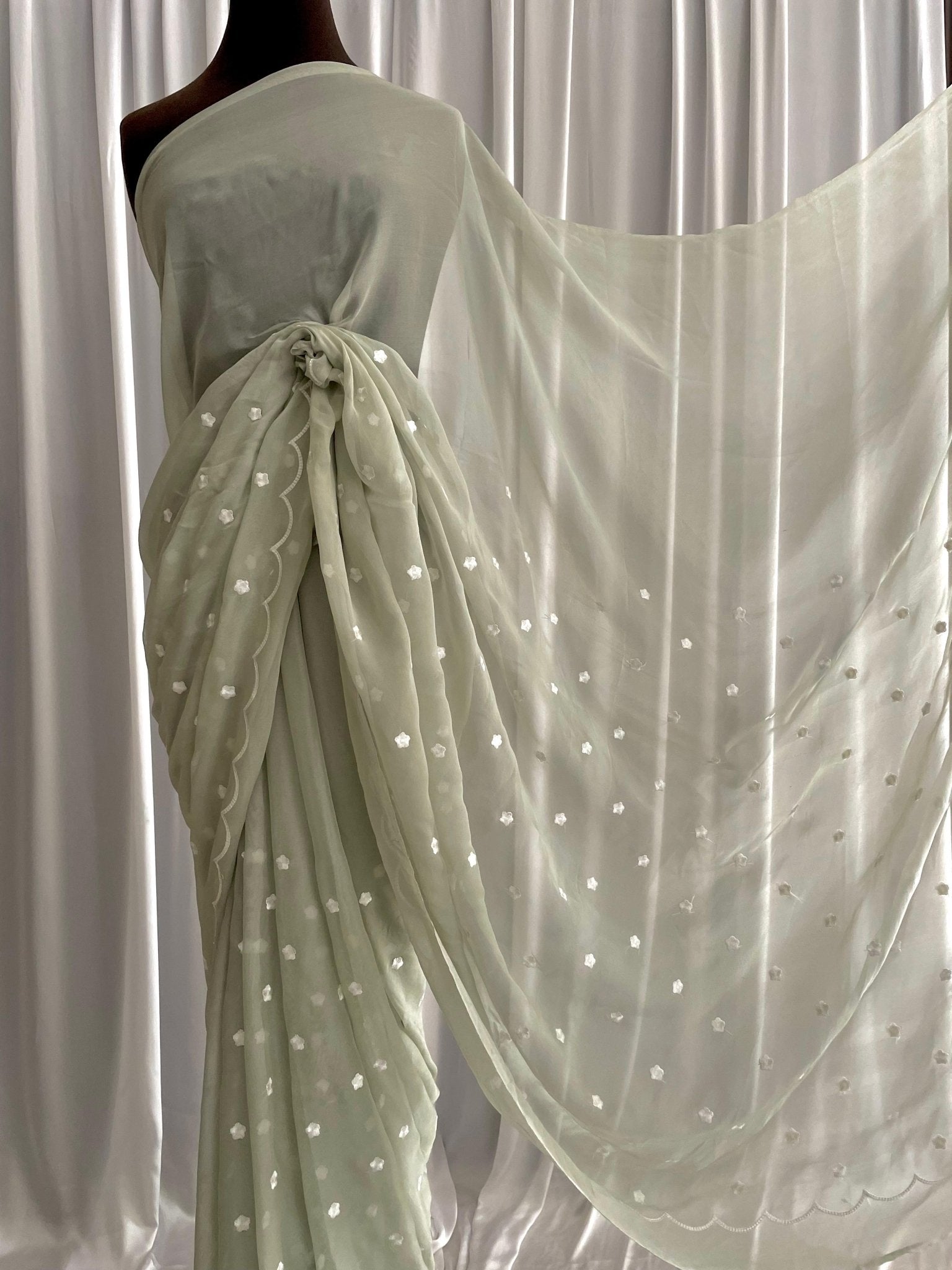 Embroidered Chiffon: Neha