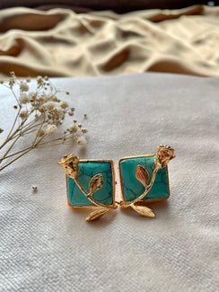 Gold Plated Topaz Rose