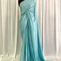 Solid Charmeuse Silk:  Icy Blue