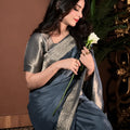 Chiffon Silk Banarsi - Moonveil
