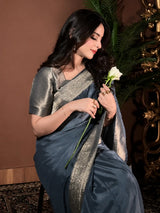 Chiffon Silk Banarsi - Moonveil