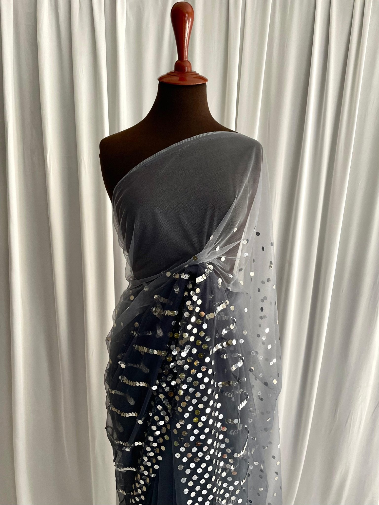 Net Sequin: Grey