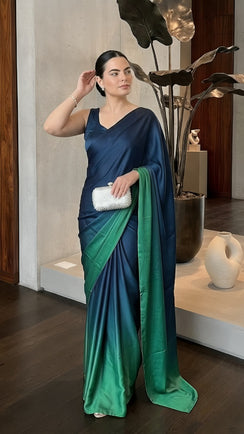 Ombré Silks: Peacock Blue