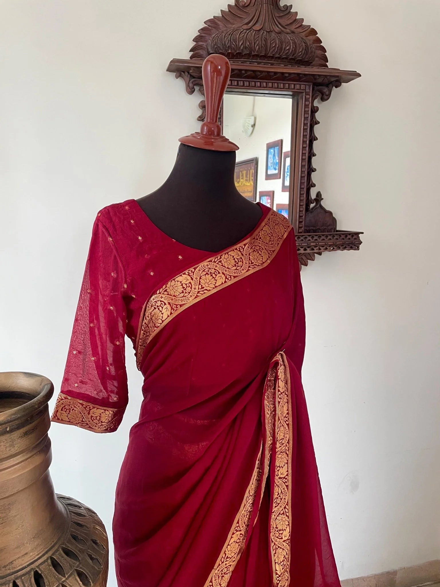 RTW: Chiffon Silk Banarsi - Diya