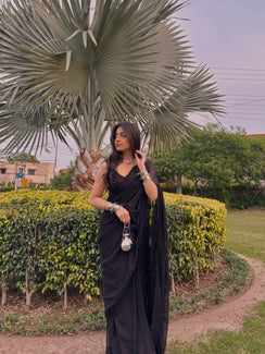 Embroidered Pure Chiffon: Elyra