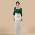 Stretch™️ Blouse - Emerald Green