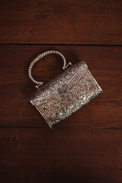 Maharani Silver Clutch