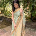 Chiffon Silk Banarsi - Mint