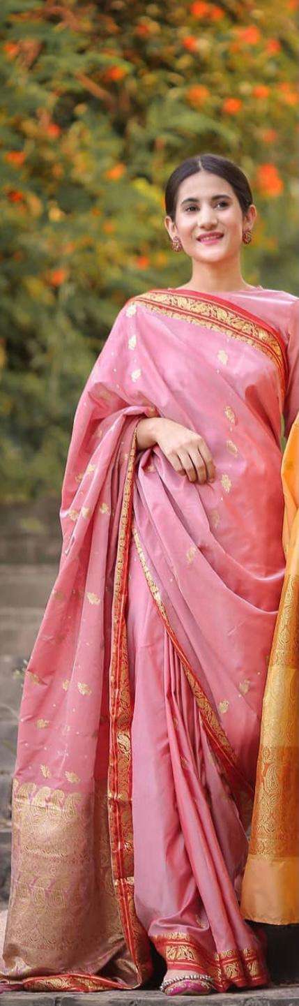 Riwayti Banarsi Silk: Umara & Kashaf Pink