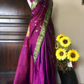 Riwayti Banarsi Silk: Violet Emerald