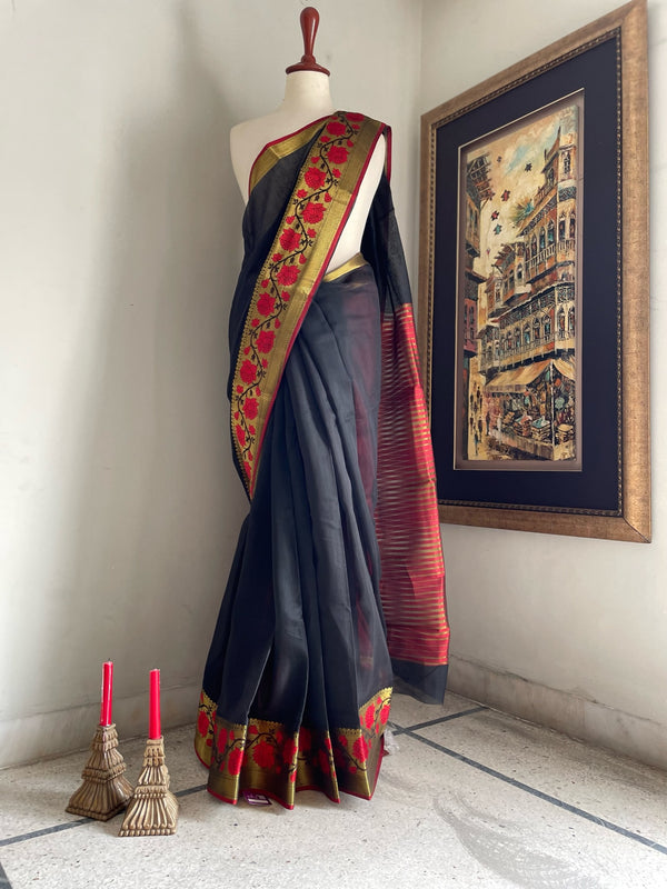 Legacy Cotton Silk: Gulaabi Dori